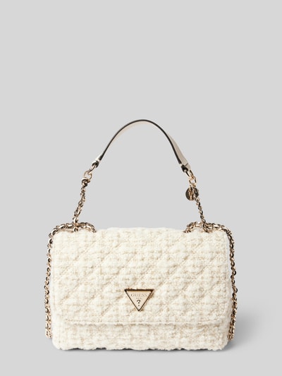 Peek & Cloppenburg GuessHandtasche mit Label-Applikation Modell 'GIULLY 2' in offwhite Clearance-Verkauf