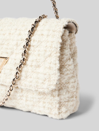 Peek & Cloppenburg GuessHandtasche mit Label-Applikation Modell 'GIULLY 2' in offwhite Clearance-Verkauf