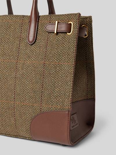 Peek & Cloppenburg Lauren Ralph LaurenTote Bag aus Wolle mit Label-Detail Modell 'DEVYN' in dunkelbraun 50% Rabatt für begrenzte Zeit