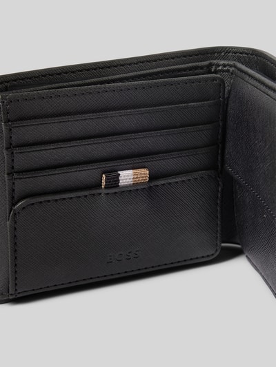 Peek & Cloppenburg BOSSPortemonnaie mit Label-Print Modell 'Zair' in black Limitierter Zeitrabatt