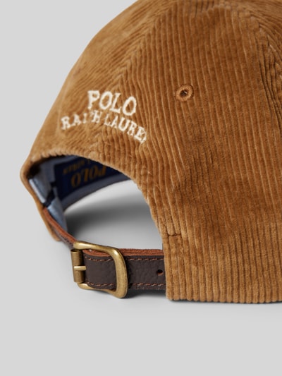 Peek & Cloppenburg Polo Ralph LaurenCap aus Cord mit Label-Stitching in camel Rabatt
