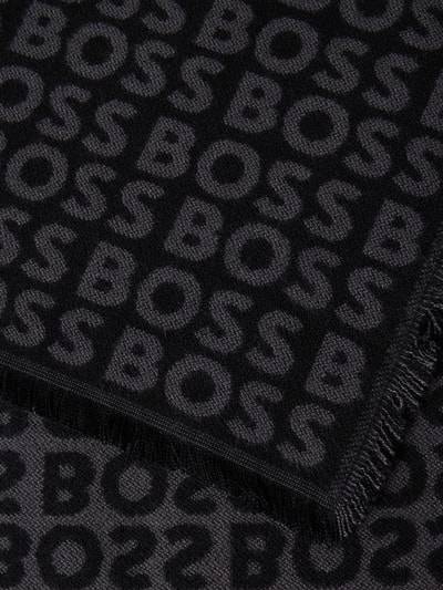 Peek & Cloppenburg BOSSSchal aus Viskose mit Label-Detail Modell 'Tadic' in black Begrenztes Angebot