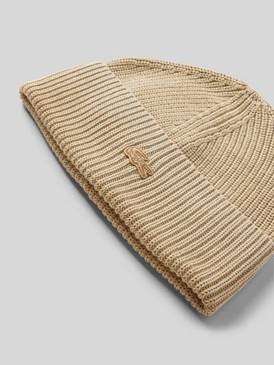 Peek & Cloppenburg LacosteBeanie mit Logo-Badge in beige Heißer Verkauf