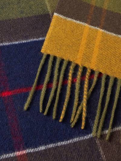 Peek & Cloppenburg BarbourSchal aus Wolle mit Fransen Modell 'Inverness' in gruen Saisonale Angebote