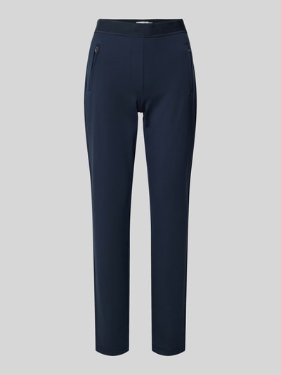 Peek & Cloppenburg Christian Berg WomanSlim Fit Stoffhose mit Reißverschlusstaschen in dunkelblau Letzte 3 Tage