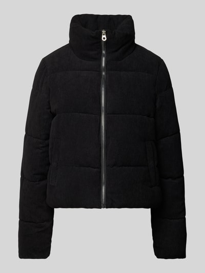 Peek & Cloppenburg OnlyRegular Fit Steppjacke aus Cord Modell 'NEWDOLLY' in metallic black Letzte 2 Tage