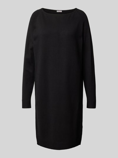 Peek & Cloppenburg s.Oliver RED LABELRelaxed Fit Feinstrickkleid mit U-Boot-Ausschnitt in black Bis zu 50% Rabatt