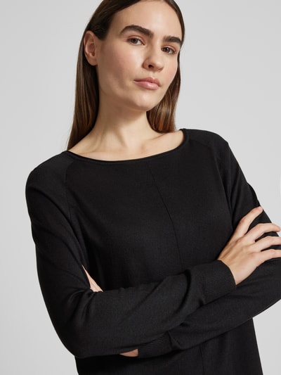 Peek & Cloppenburg s.Oliver RED LABELRelaxed Fit Feinstrickkleid mit U-Boot-Ausschnitt in black Bis zu 50% Rabatt