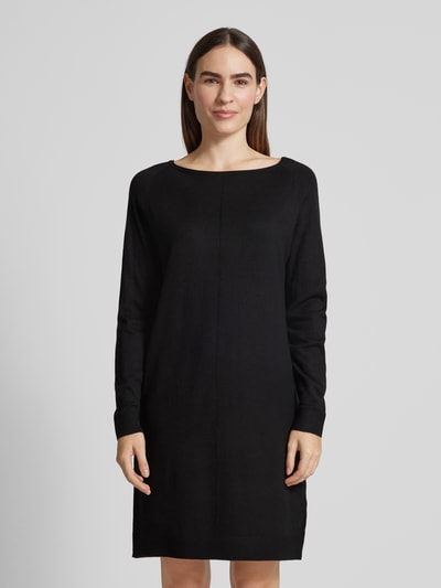 Peek & Cloppenburg s.Oliver RED LABELRelaxed Fit Feinstrickkleid mit U-Boot-Ausschnitt in black Bis zu 50% Rabatt
