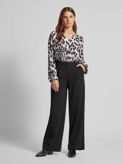 Peek & Cloppenburg monariRegular Fit Bluse aus Viskose mit Stehkragen in black Bis zu 55% Rabatt