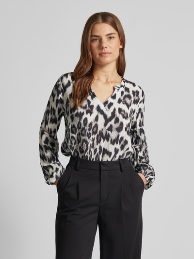 Peek & Cloppenburg monariRegular Fit Bluse aus Viskose mit Stehkragen in black Bis zu 55% Rabatt