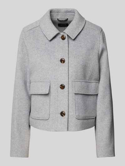 Peek & Cloppenburg commaJacke mit Umlegekragen in mittelgrau Riesige Rabatte