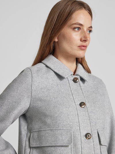 Peek & Cloppenburg commaJacke mit Umlegekragen in mittelgrau Riesige Rabatte