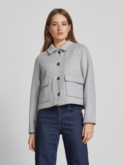 Peek & Cloppenburg commaJacke mit Umlegekragen in mittelgrau Riesige Rabatte