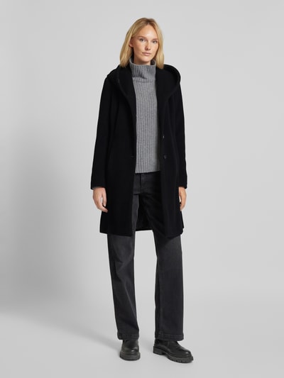 Peek & Cloppenburg Milo CoatsMantel mit Kapuze Modell 'Bella' in black Kostenloser Versand international