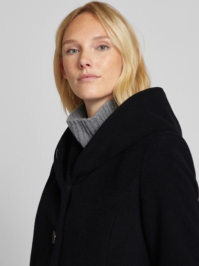 Peek & Cloppenburg Milo CoatsMantel mit Kapuze Modell 'Bella' in black Kostenloser Versand international