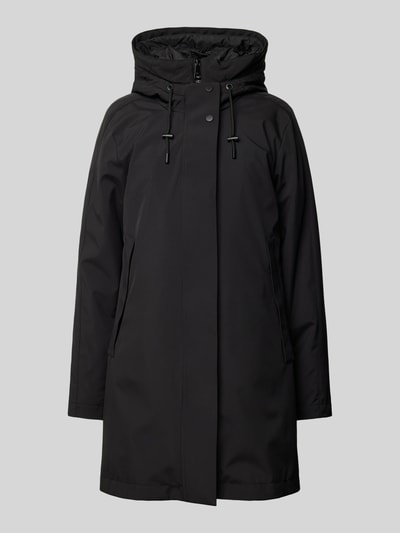 Peek & Cloppenburg Fuchs SchmittMantel mit Kapuze in black Rabatte dieses Monats