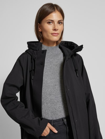 Peek & Cloppenburg Fuchs SchmittMantel mit Kapuze in black Rabatte dieses Monats
