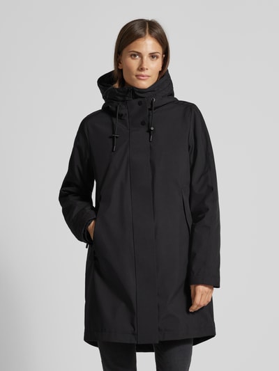 Peek & Cloppenburg Fuchs SchmittMantel mit Kapuze in black Rabatte dieses Monats