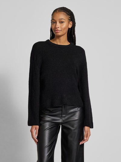 Peek & Cloppenburg Gina TricotStrickpullover mit Rundhalsausschnitt in black Schlussverkauf