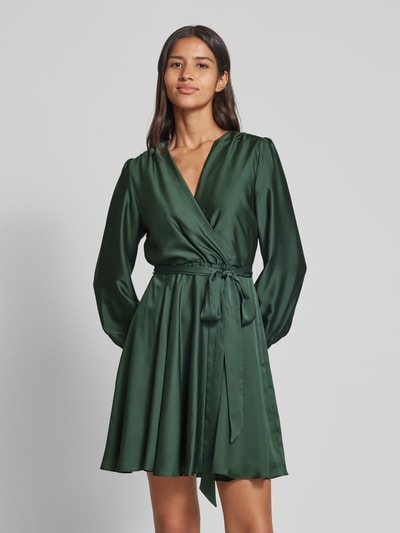 Peek & Cloppenburg SwingCocktailkleid in Wickel-Optik in dunkelgruen Limitierter Zeitrabatt