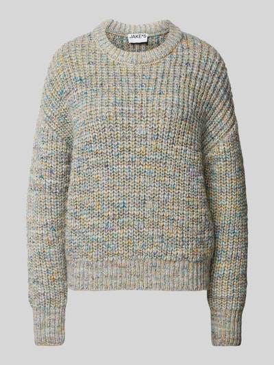 Peek & Cloppenburg Jake*s CasualStrickpullover mit überschnittenen Schultern in bleu Rabatt