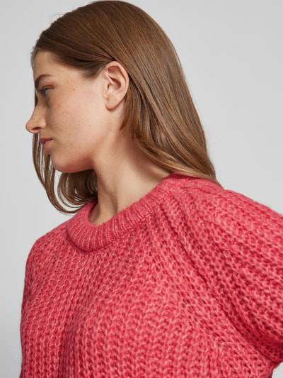 Peek & Cloppenburg Smith and SoulStrickpullover mit gerippten Abschlüssen in pink Versandkostenfrei
