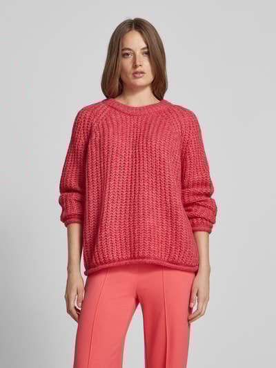 Peek & Cloppenburg Smith and SoulStrickpullover mit gerippten Abschlüssen in pink Versandkostenfrei