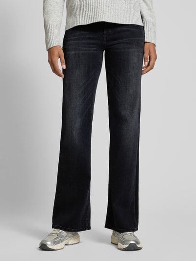 Peek & Cloppenburg CambioFlared Jeans mit Gürtelschlaufen Modell 'TESS' in anthrazit melange Flash Sale