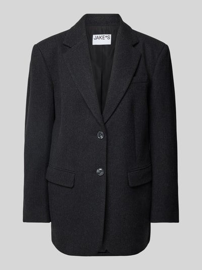 Peek & Cloppenburg Jake*s CasualBlazer mit Reverskragen in dunkelgrau melange Online Shopping