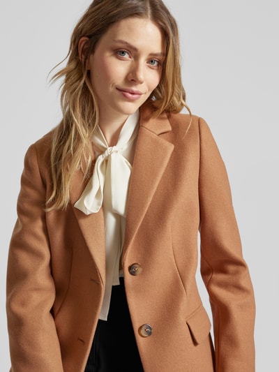 Peek & Cloppenburg Christian Berg Woman SelectionMantel mit Reverskragen in hellbraun Cyber Monday