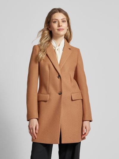 Peek & Cloppenburg Christian Berg Woman SelectionMantel mit Reverskragen in hellbraun Cyber Monday