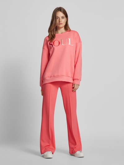 Peek & Cloppenburg Smith and SoulOversized Sweatshirt mit Label-Stitching in pink Weihnachtsangebot