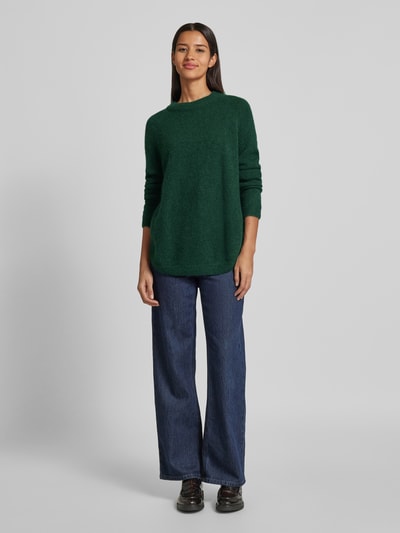 Peek & Cloppenburg MSCH CopenhagenOversized Strickpullover mit Rundhalsausschnitt Modell 'Lessine' in dunkelgruen Muttertagsangebot