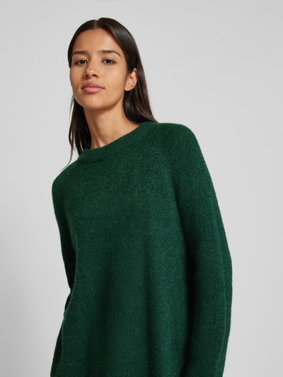 Peek & Cloppenburg MSCH CopenhagenOversized Strickpullover mit Rundhalsausschnitt Modell 'Lessine' in dunkelgruen Muttertagsangebot