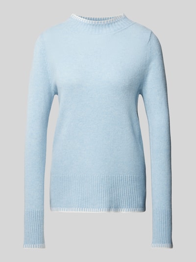 Peek & Cloppenburg Christian Berg WomanWollpullover mit Stehkragen in hellblau Top Angebot
