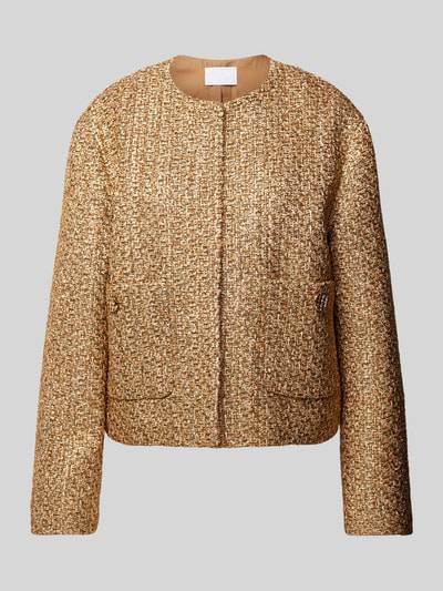 Peek & Cloppenburg Jake*s CollectionRegular Fit Blazer in Bouclé-Optik in gold Online Outlet