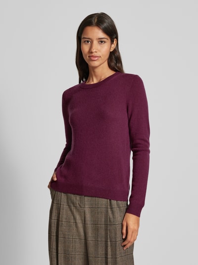 Peek & Cloppenburg Christian Berg WomanStrickpullover mit Strukturmuster in bordeaux Exklusive Angebote