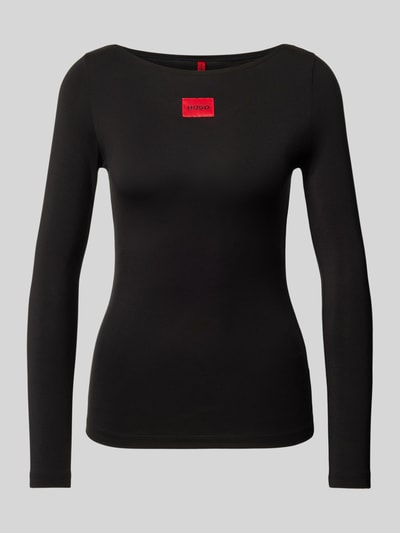 Peek & Cloppenburg HUGOLongsleeve mit Label-Detail in black Große Rabatte