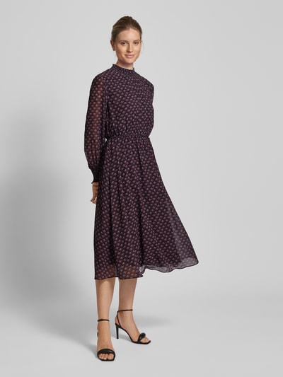 Peek & Cloppenburg Jake*s CollectionMidikleid mit Bindegürtel in dunkelblau Tägliche Deals