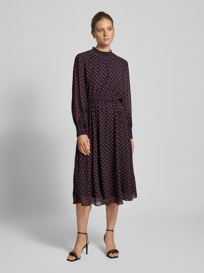 Peek & Cloppenburg Jake*s CollectionMidikleid mit Bindegürtel in dunkelblau Tägliche Deals
