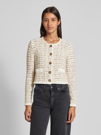 Peek & Cloppenburg Jake*s CollectionCardigan mit Rundhalsausschnitt in ecru Riesige Ersparnisse