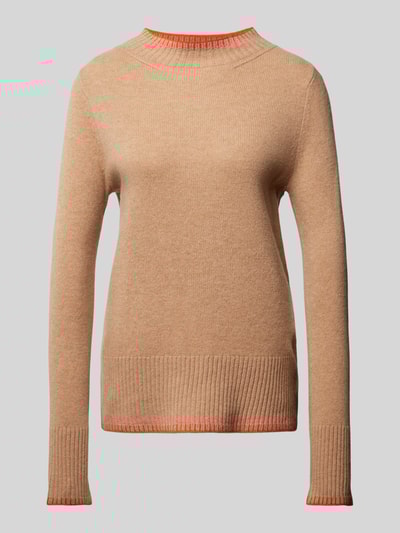Peek & Cloppenburg Christian Berg WomanWollpullover mit Stehkragen in camel JETZT KAUFEN
