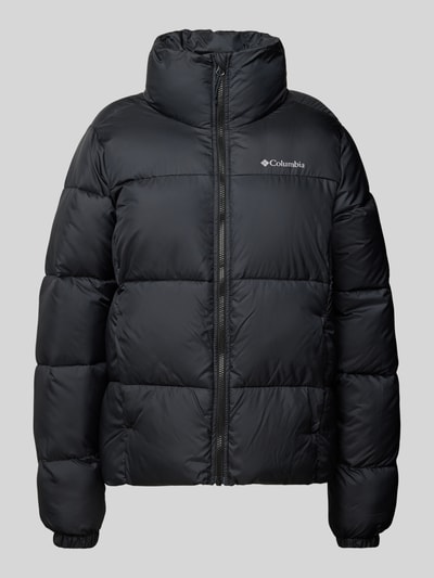Peek & Cloppenburg COLUMBIASteppjacke mit Label-Print Modell Puffect in black Sonderangebot der Fabrik