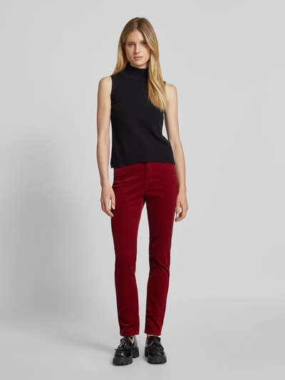 Peek & Cloppenburg Christian Berg WomanRegular Fit Cordhose im 5-Pocket-Design in dunkelrot Vierteljährliche Förderung