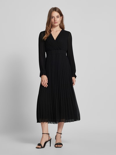 Peek & Cloppenburg Jake*s CollectionMidikleid mit V-Ausschnitt in black Bis zu 55% Rabatt