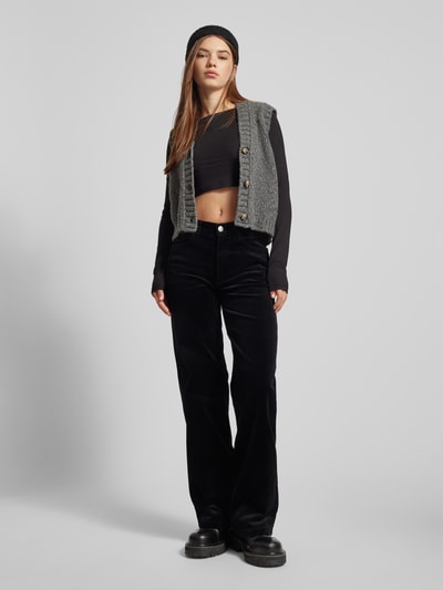 Peek & Cloppenburg Marc O'Polo DenimWide Leg Cordhose im 5-Pocket-Design in black Clearance-Verkauf