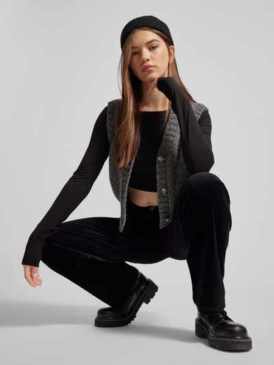 Peek & Cloppenburg Marc O'Polo DenimWide Leg Cordhose im 5-Pocket-Design in black Clearance-Verkauf