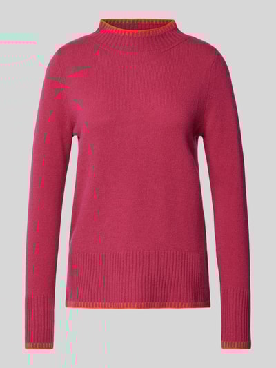 Peek & Cloppenburg Christian Berg WomanWollpullover mit Stehkragen in pink Fabrikladen
