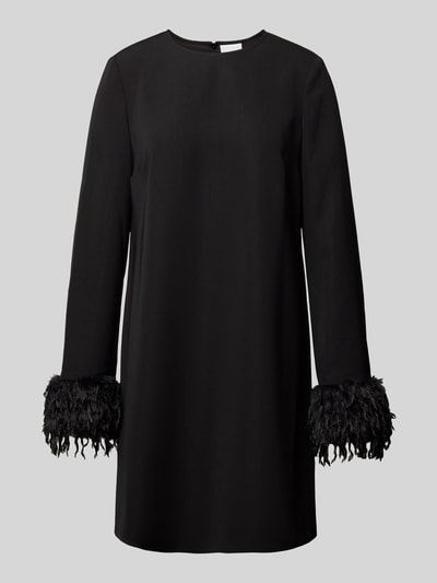 Peek & Cloppenburg Jake*s CollectionKnielanges Kleid mit Rundhalsausschnitt und Kunstfell in black Speichern exportieren